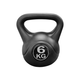 Pesa Rusa Kettlebell de Mano Recubierta en Pl�stico 6kg TPUY