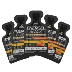 Gel Energ�tico x5 Cafe�na Sabor Naranja - Energel Black 30g