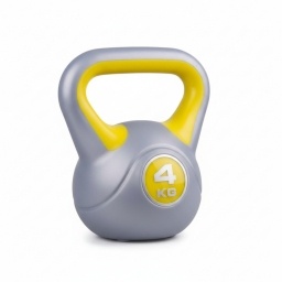Pesa Rusa Kettlebell Pl�stica 4 kg Amarilla - Liveup LS204704YE