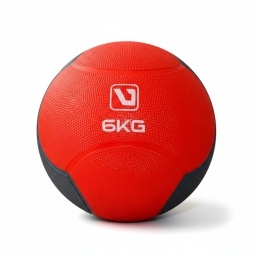 Pelota Medicinal LiveUp LS3006F 6 kg - Caucho Antideslizante para Entrenamiento de Core y Fuerza