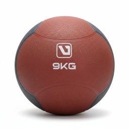 Pelota Medicinal LiveUp LS3006F 9 kg Caucho Antideslizante para Entrenamiento de Fuerza y Core