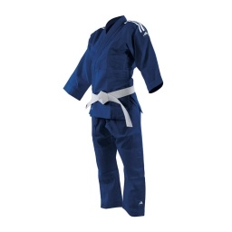 Uniforme Judo Adidas Evolution con Correa Algodon Poliester Principiantes Intermedios Blanco Azul Cinturon Incluido