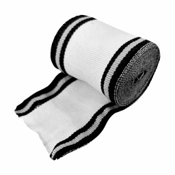 Venda Semi El�stica 6 cm x 3M Blanco y Negro