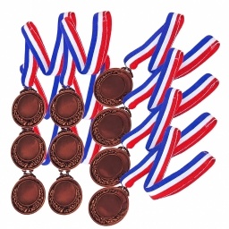 Pack x50 Medallas Premio Imitaci�n Bronce 6.5cm F�tbol Basketball Hockey
