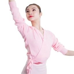 Saco su�ter de ballet baile cruzado abrigo