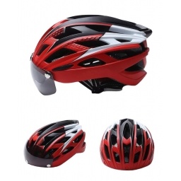 Casco Bicicleta Ultraligero Carretera Montaa con Lente INBIKE
