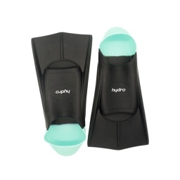 Aletas de Nataci�n Hydro Silicona 2.0 - Adulto, Color Negro-Aqua