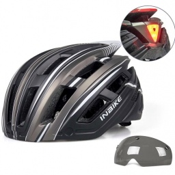 Casco Bicicleta Ciclismo Lente Magntico Luz Led INBIKE