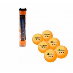 SET 6 PELOTAS EN TUBO 3 ESTRELLAS PING PONG WESTON